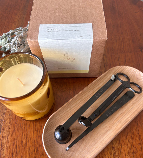 Kit LUMM - Fig & Vetiver + Candle Care Kit