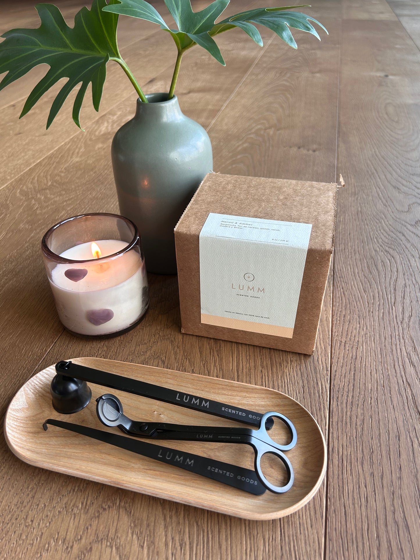 Kit LUMM - Neroli & Amber + Candle Care Kit