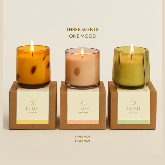 THREE SCENTS. ONE MOOD.